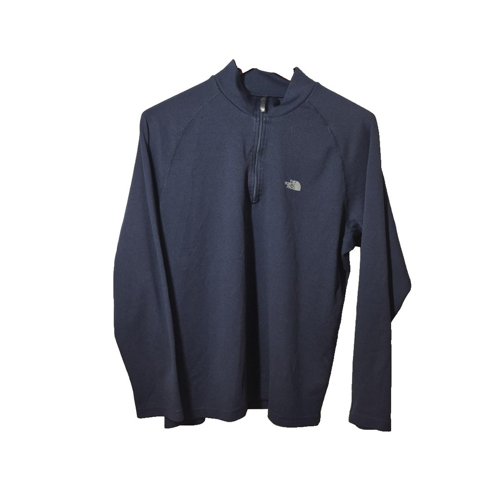 The‎ North Face Shirt Mens Large Blue Flight Series Quarter Zip Running Athletic
